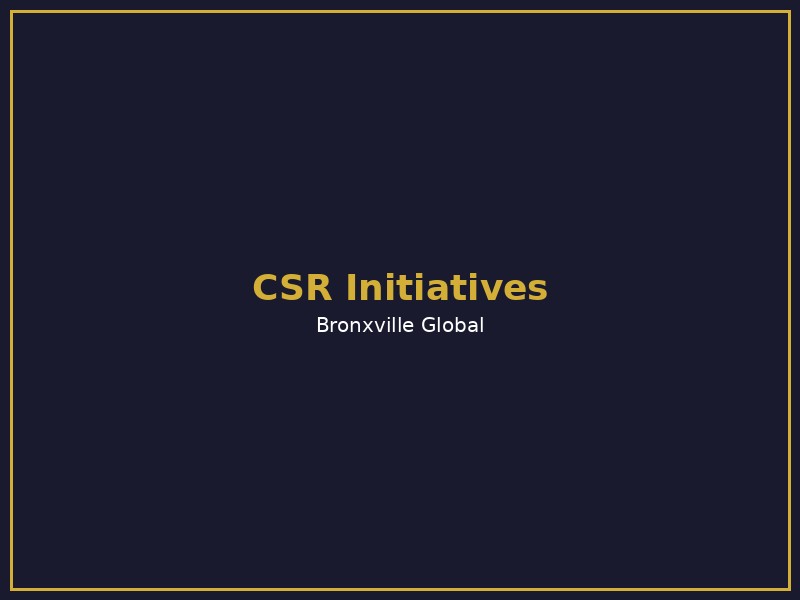 CSR Initiatives
